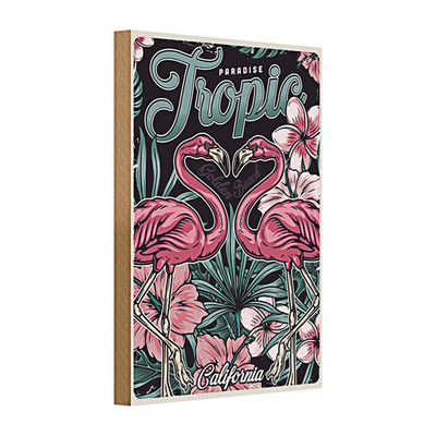 Holzschild Paradise 20x30cm Tropic California Golen Beach