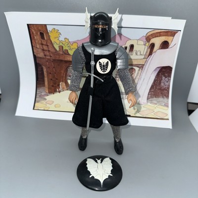 ORIGINAL Mego 8 inch action figure Black Super Knight Complete 1975 Original