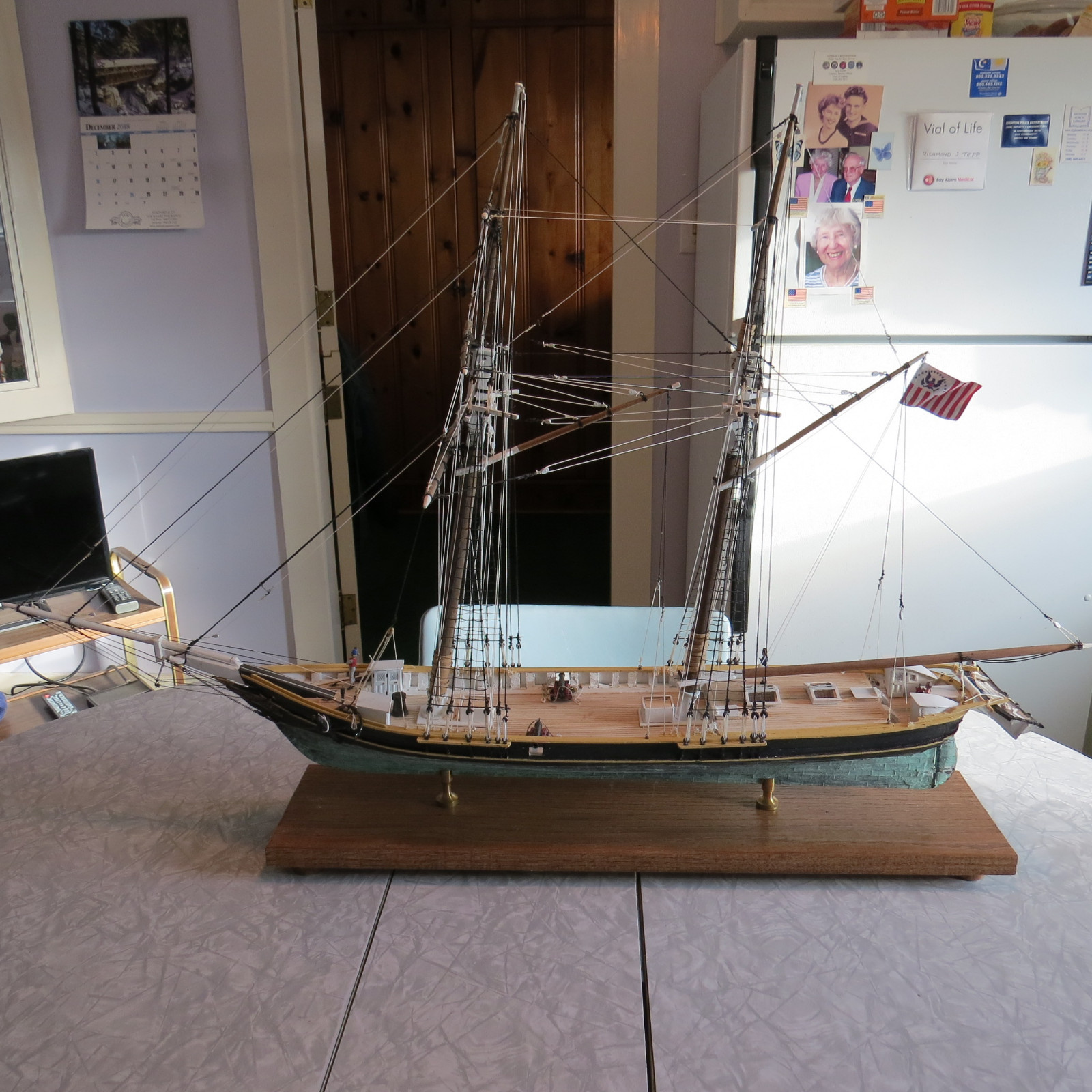 READY TO DISPLAY: 1853 Baltimore Clipper Revenue Cutter 