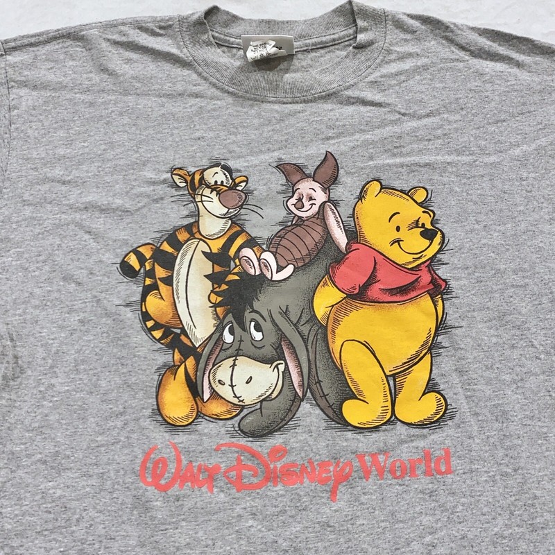 vtg 90s WINNIE THE POOH WALT DISNEY WORLD T-Shirt M/L tigger