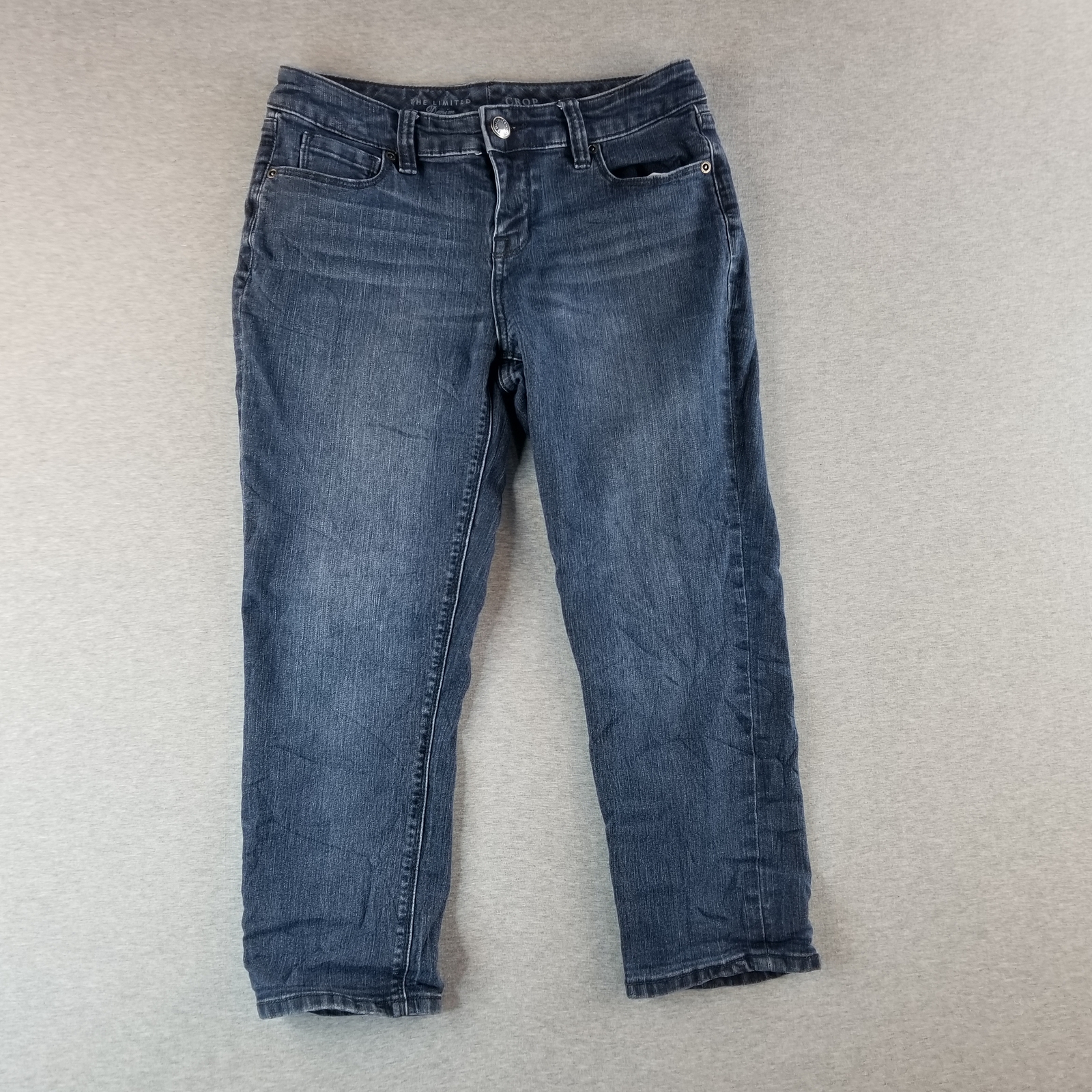 The Limited Jean Capri's Women's Sz 4 312 Crop Dark Wash Normcore Nice Quality
