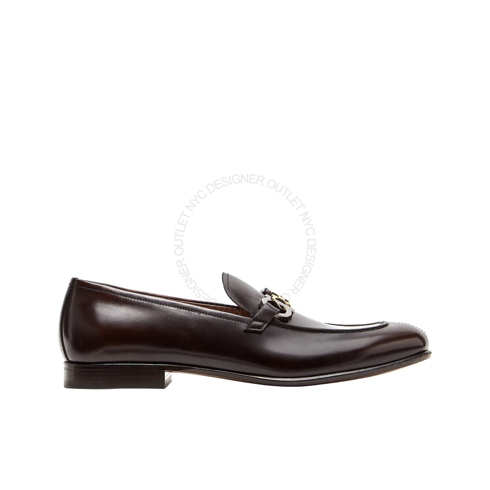 Pre-owned Ferragamo Salvatore  Park Brown Loafer Leather Shoe Sizes 9.5ee 6.5eee