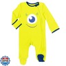 Disney Pixar Monsters Inc. Mike 4 Piece Set: Sleep N' Play Coverall Bib Blanket Burp Cloth 0-6 Months