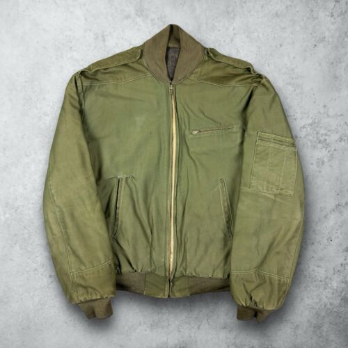 Vintage 50s US Army WWII Korean War Tanker Military Wool Vintage 50s US Army WWII Korean War Tanker Military Wool