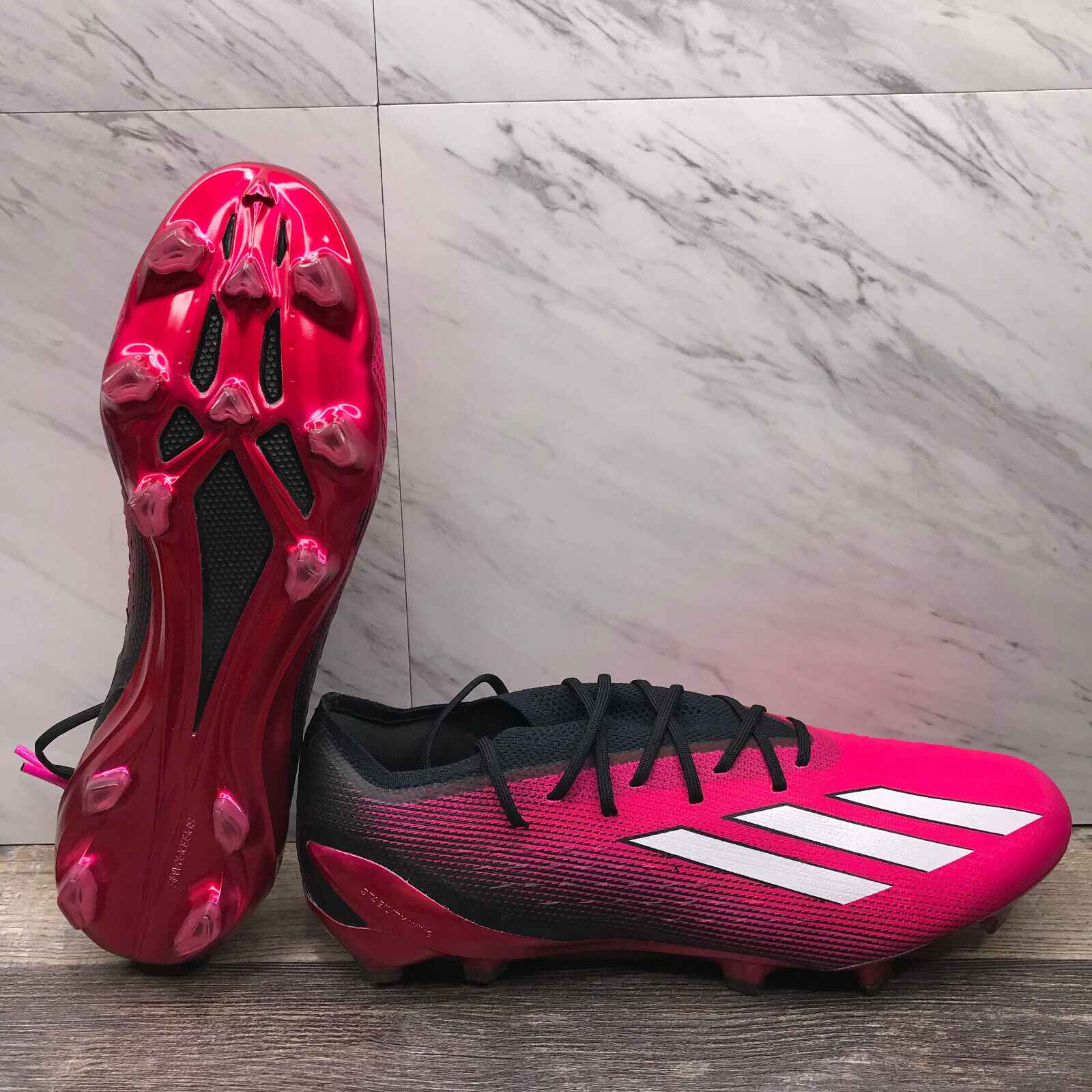 Adidas X Speedportal.1 FG Pink Black Soccer Cleats GZ5108 Adidas X Speedportal.1 FG Pink Black Soccer Cleats GZ5108