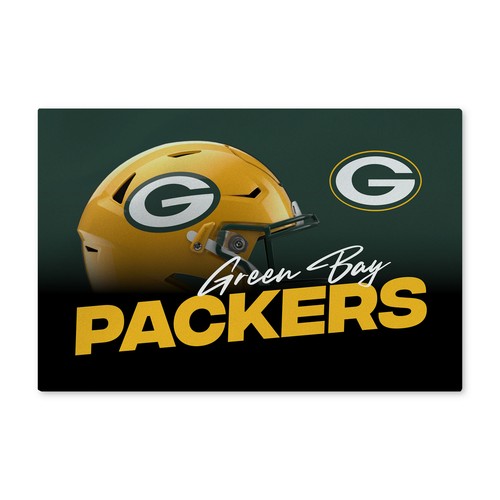 Моющийся коврик для пола Northwest NFL Green Bay Packers Headspace, 20 x 32