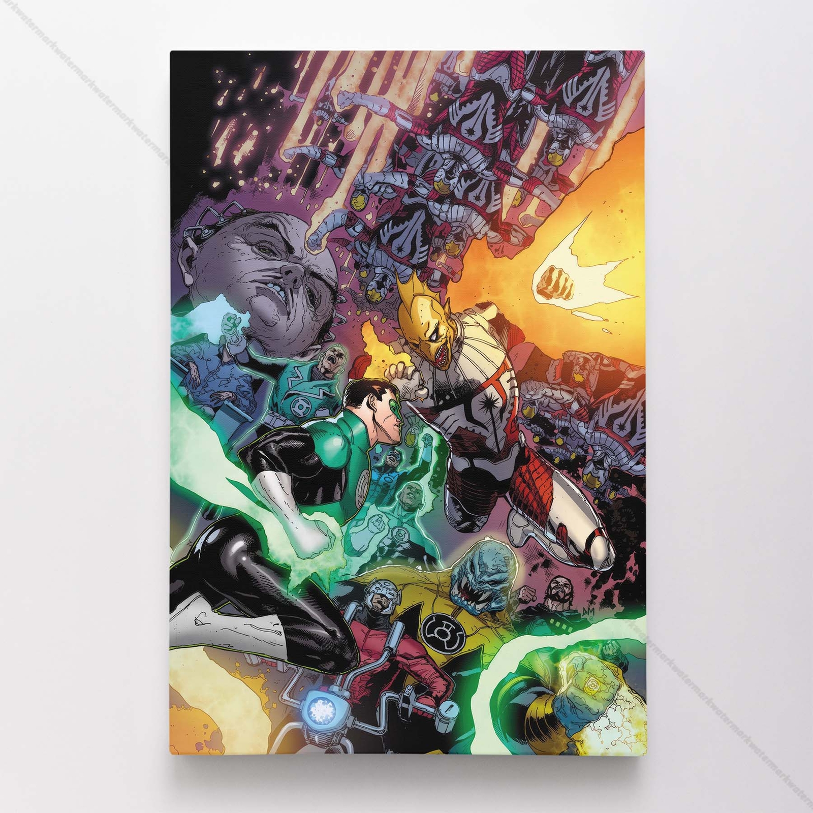 Green Latern Poster Canvas DC Comic Book Cover Art Print #12603