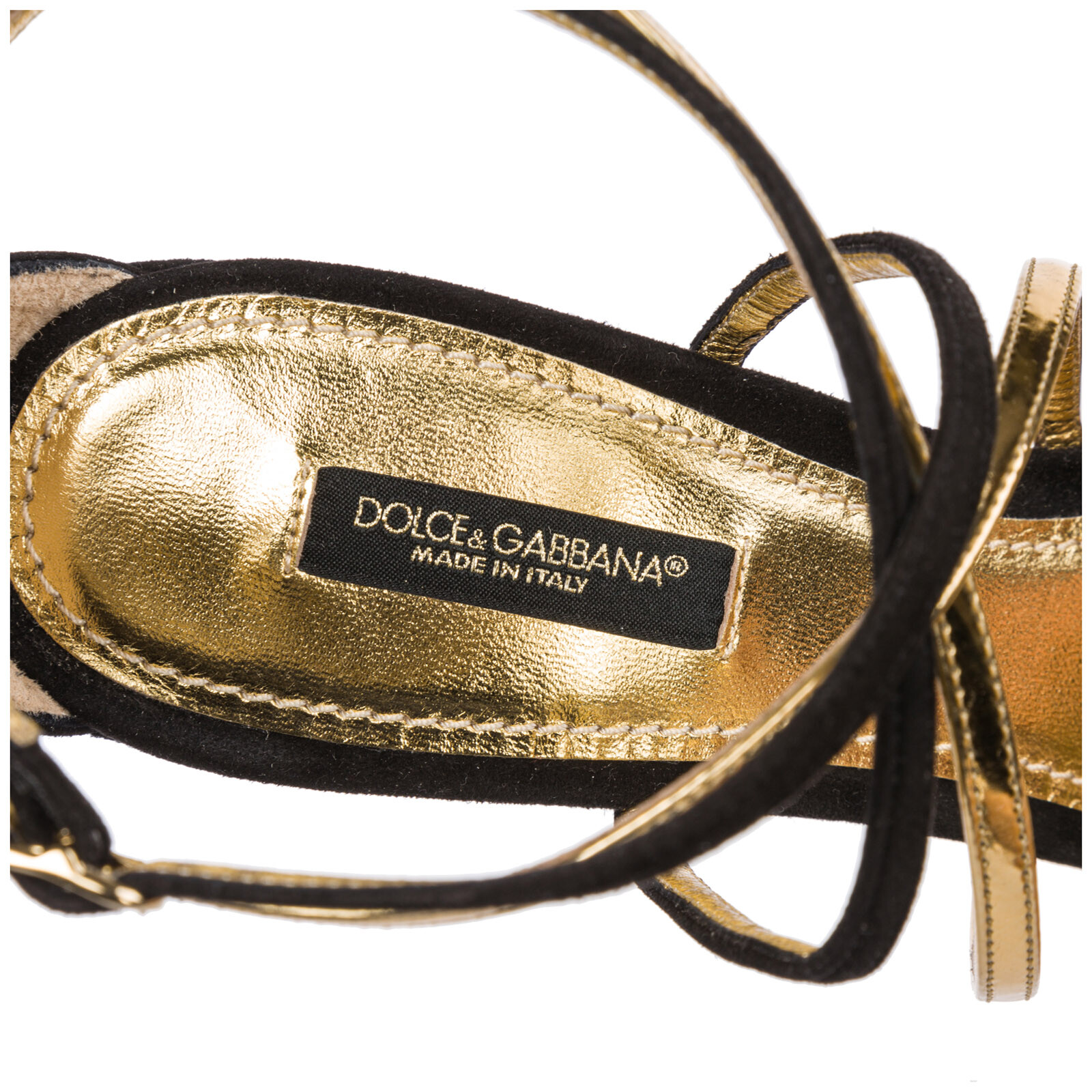 DOLCE & GABBANA DOLCE&GABBANA SANDALEN DAMEN CR0712AZ47689718 BLOCKABSATZ H 8.5 CM WILDLEDER NER
