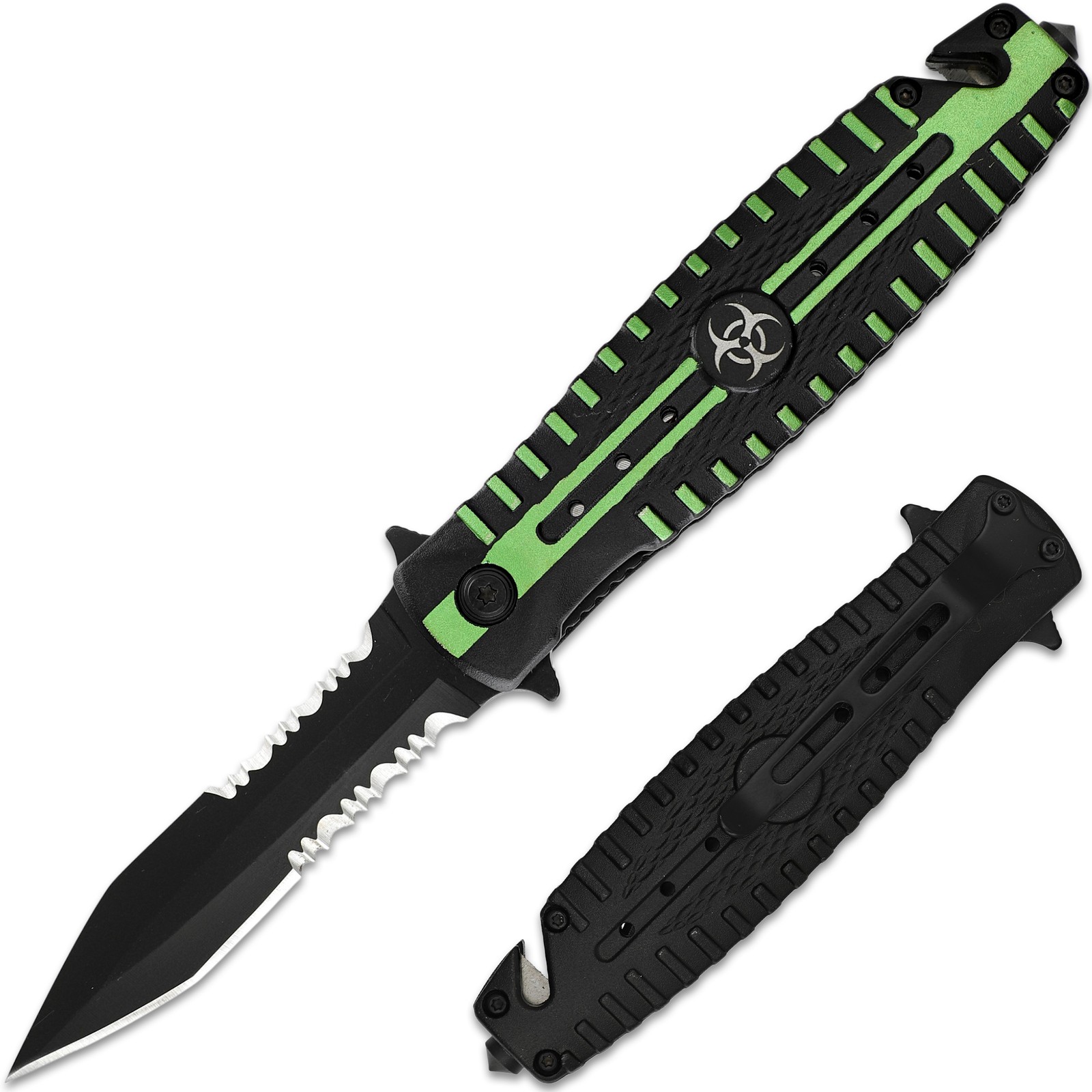Zombie Killer Assisted Tactical Folding Pocket Knife Spear Point