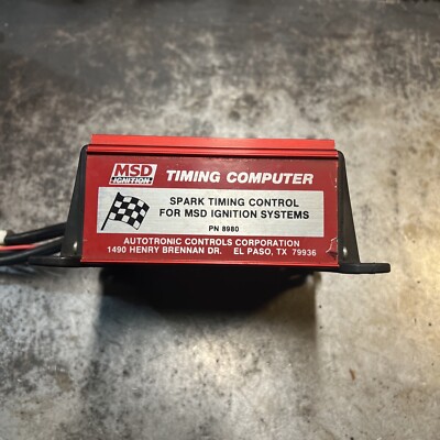 msd ignition 8980 Timing Computer