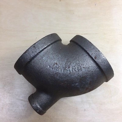 2''J.P WARD CAST IRON THREADED 90 DEGREE ELBOWS WIHT 1/2 SIDE PIPE FITT