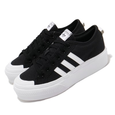 adidas Originals Nizza Platform W Black White Women Casual Lifestyle Shoe FV5321