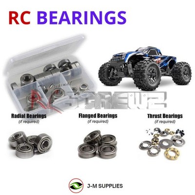 RCScrewZ Metal Shielded Bearing tra137b for Traxxas Stampede 4X4 (90376-4) | SET