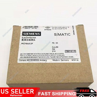 New Siemens Profibus DP Connector 6ES7972-0BA12-0XA0 6ES79720BA120XA0