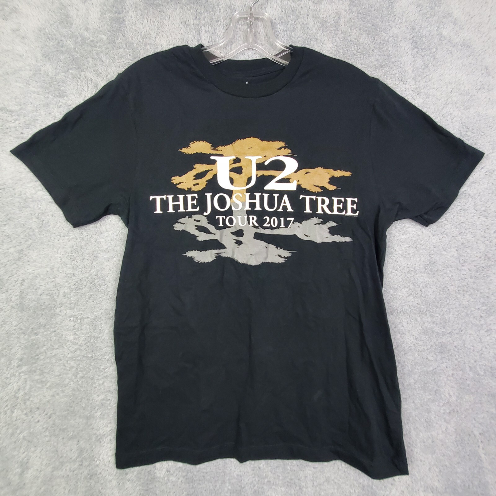U2 Concert T Shirt Size Small Black Joshua Tree 2017 Tour