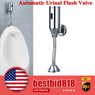 Automatic Urinal Flush Valve Bathroom Toilet Flush Valve Wall Mounted Touchless