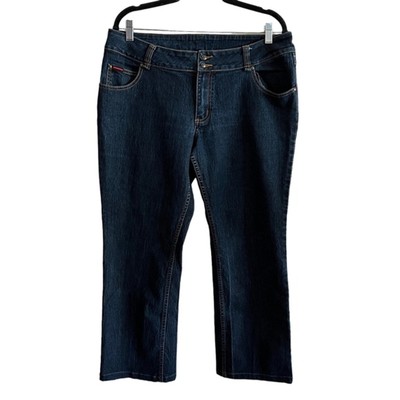 Womens Straight Leg Dark Wash 5 Pocket Y2k Vintage Retro Western