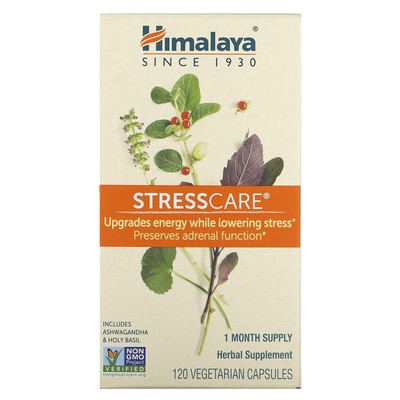 Himalaya StressCare 120 вегетарианских капсул без молока, без глютена, без ГМО,