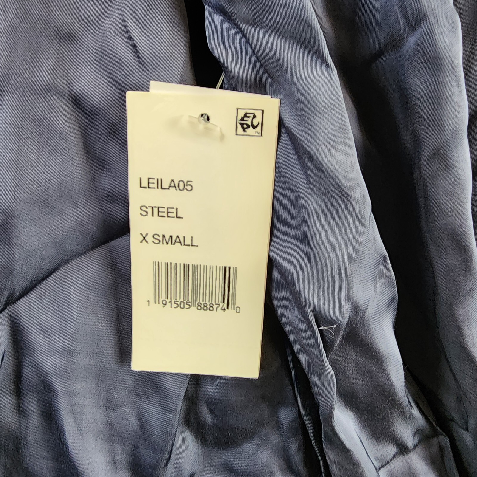 Velvet by Graham & Spencer Leila Pleated Sleeve Top Women's XS Steel Long Sleeve - Picture 5 of 12
