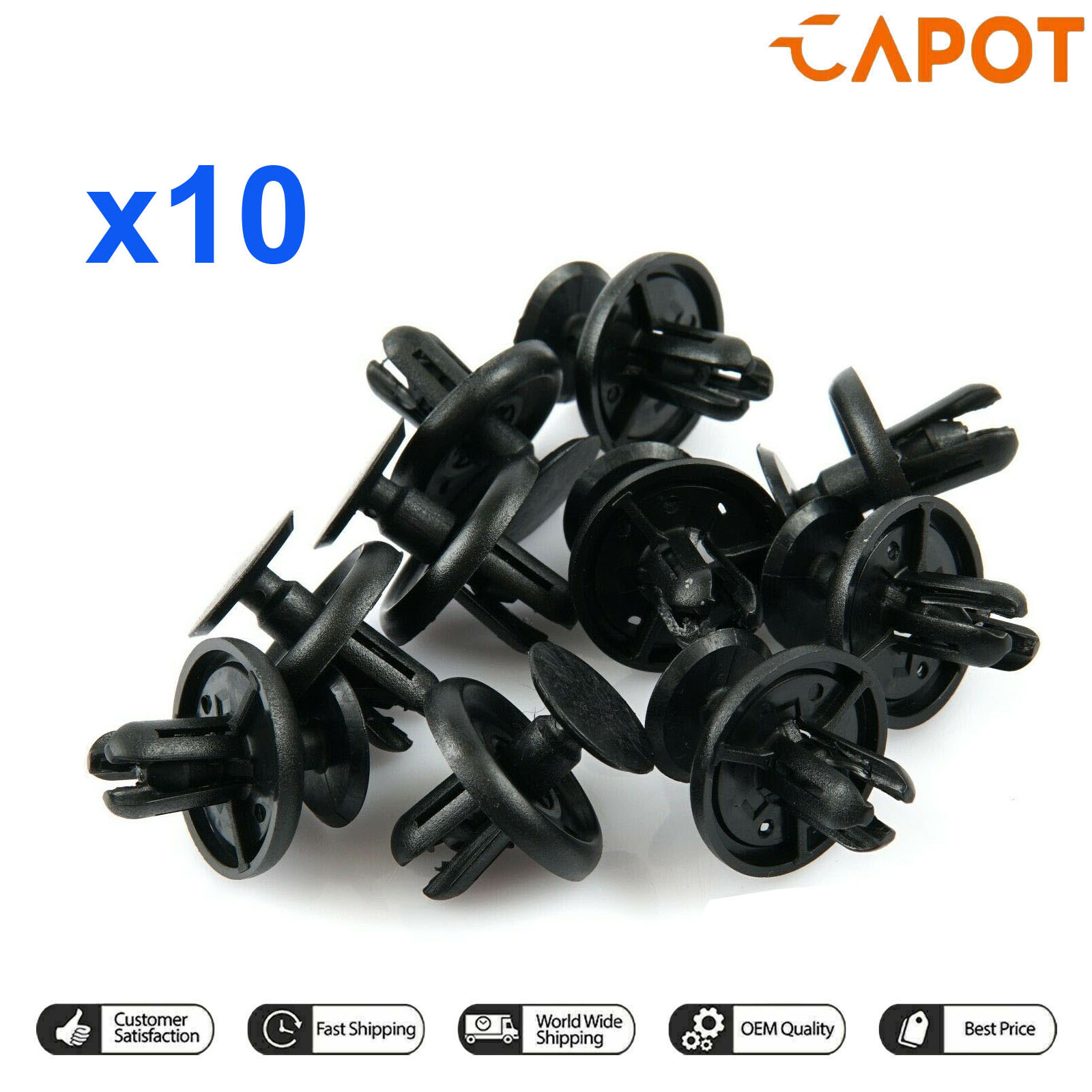Pour Toyota | 10X Clips en plastique Couverture bouclier de moteur passage roue