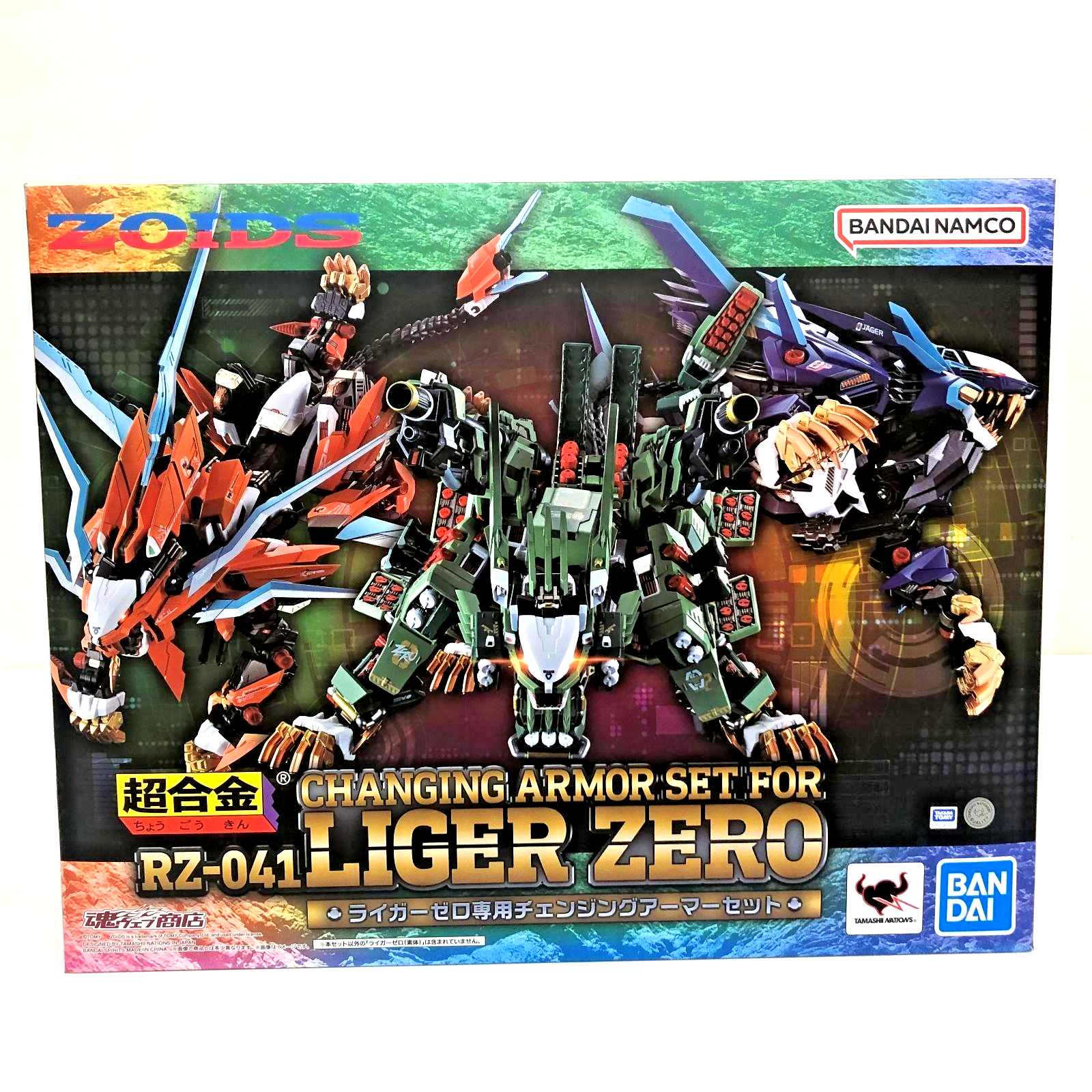 特撮 RZ-041 LIGER ZERO & CHANGING ARMOR SET ZOIDS Chogokin RZ-041 Liger Zero Dedicated Changing Armor