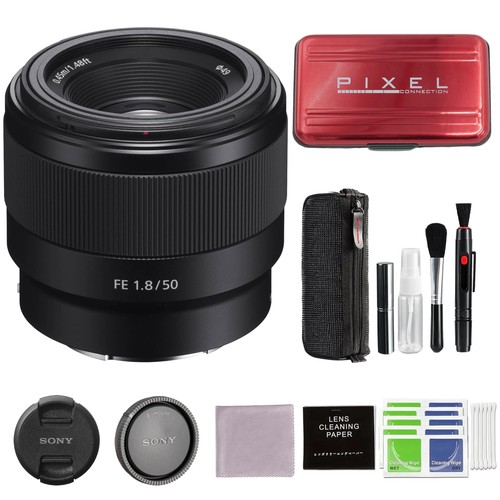 Sony - FE 50mm F1.8 Standard Lens (SEL50F18F/2) Bundle