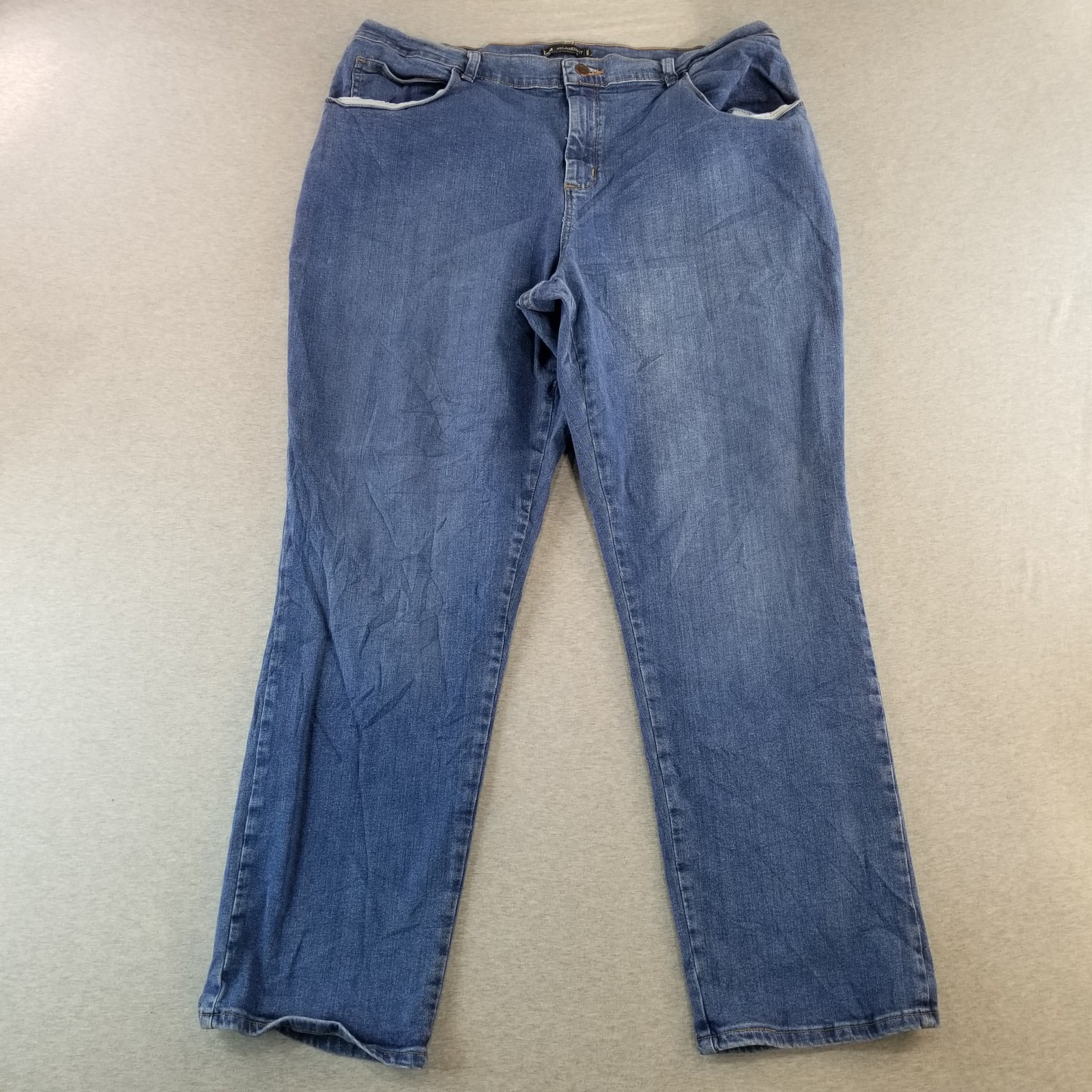 Lee Jeans Women's Sz 16W Relaxed Fit Med Wash Normcore Cute Trendy Stylish