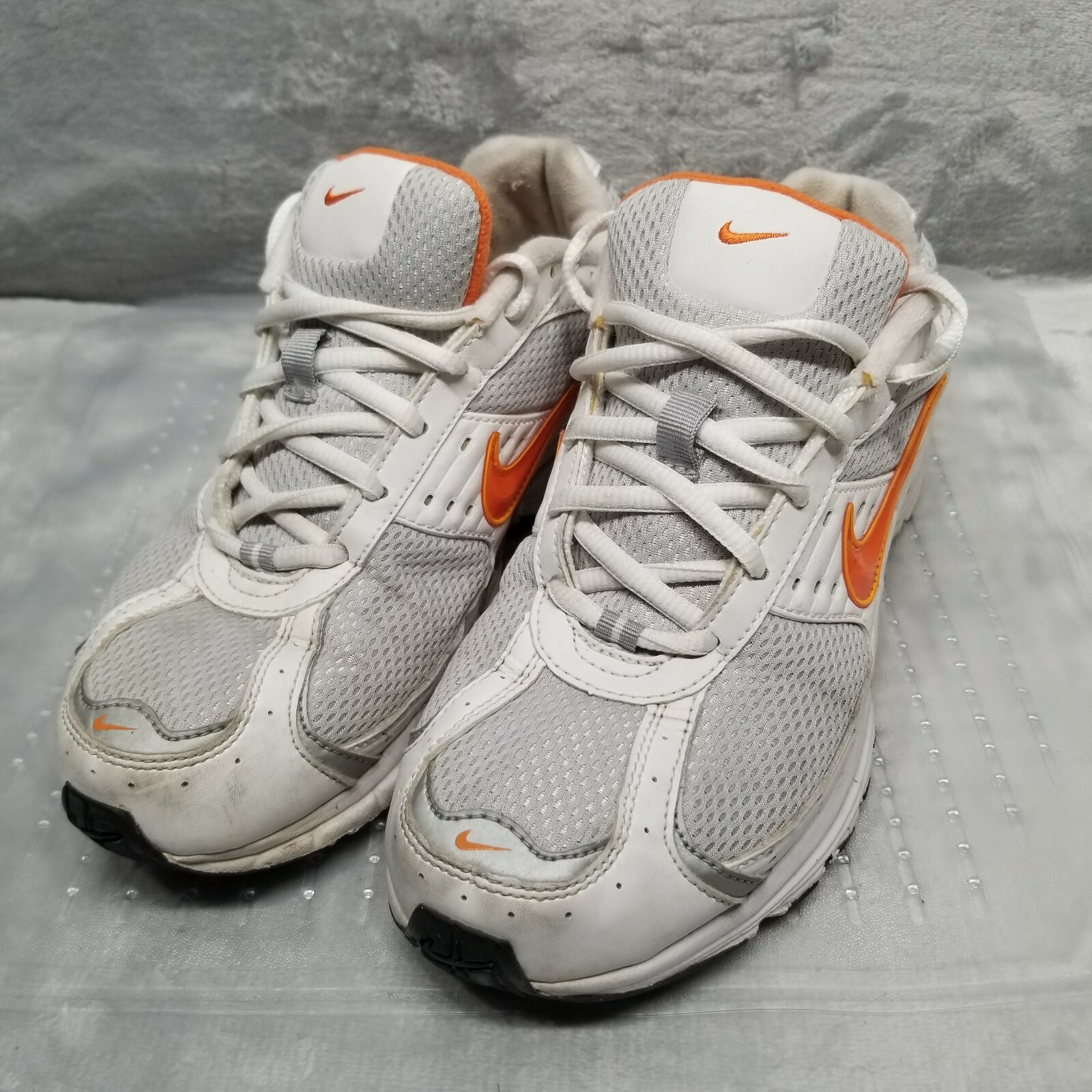 Nike Stride Running Shoes Sneakers White Orange 311210-182