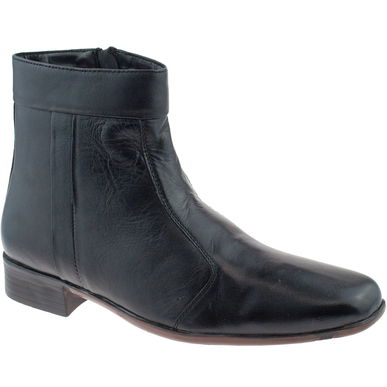 mens zip ankle boots uk