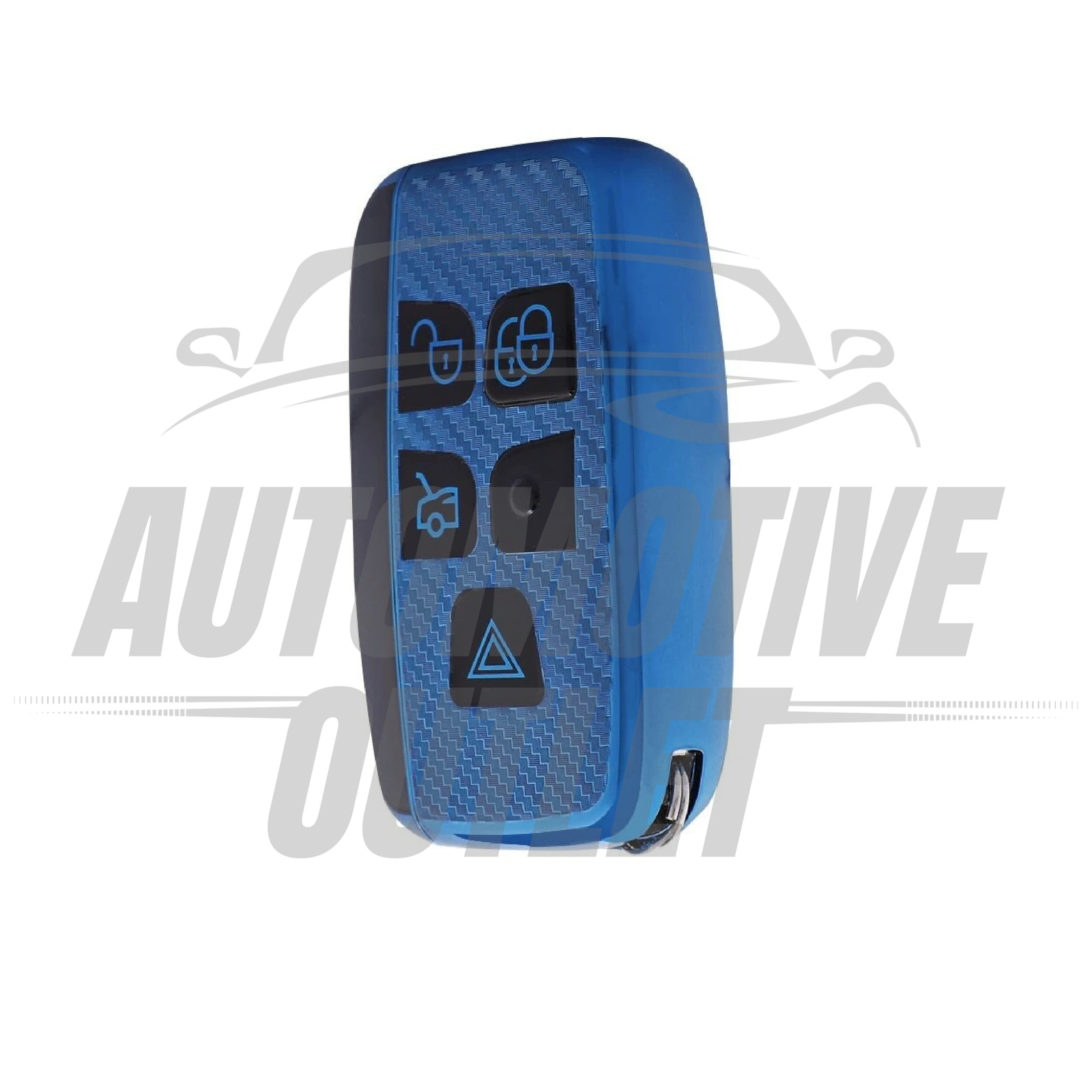 KEY COVER FOB CASE CARBON FIBER FOR LAND RANGE ROVER SPORT EVOQUE JAGUAR XF XJ 6