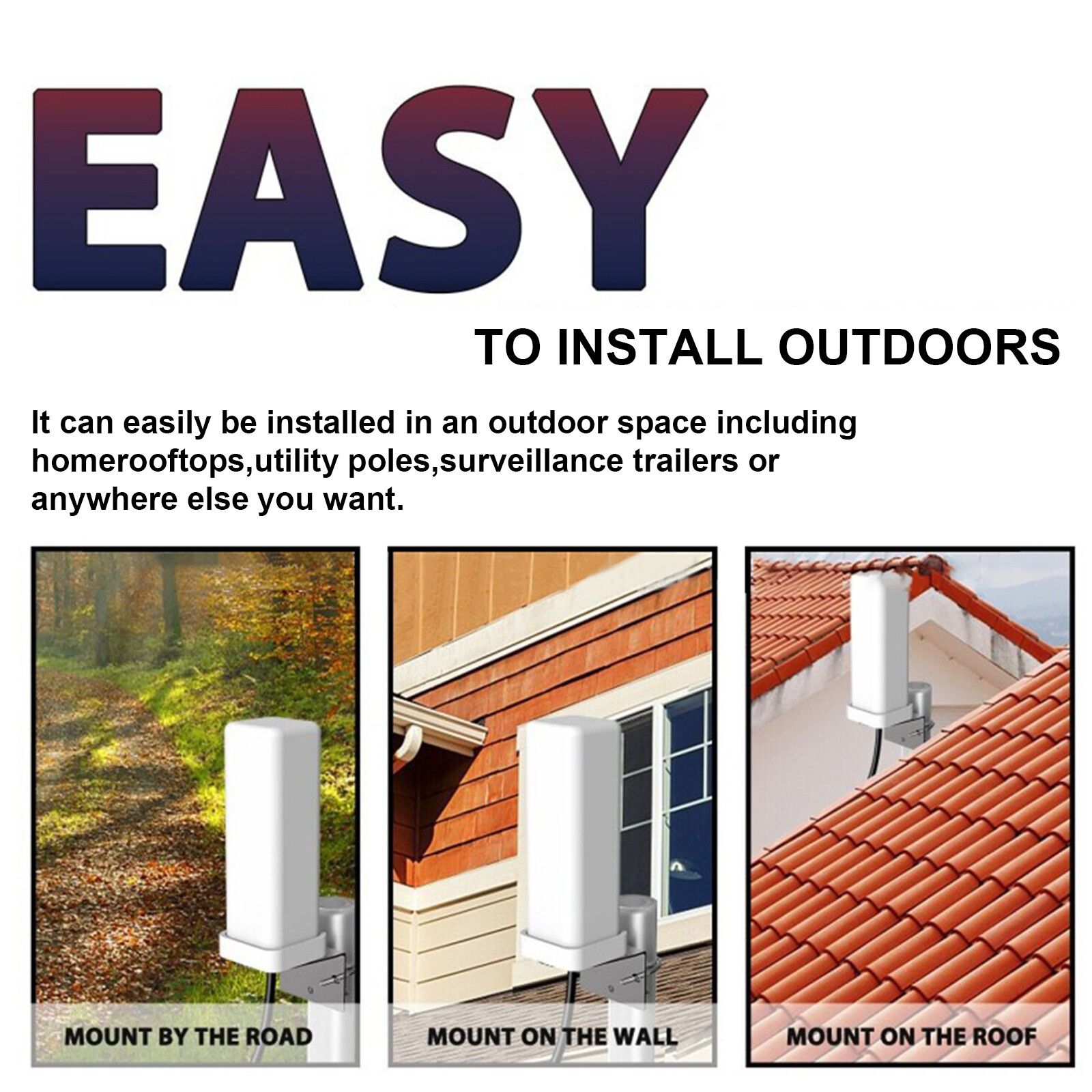 For Smart Tv 990 Mile Amplified Omnidirectional Long Range Outdoor Tv