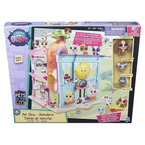 Littlest Pet Shop CAKE TOPPER Puppy Kitten Fish Pig LPS 7 Figure Set  Birthday Party Cupcakes Mini Figurines * Fast Shipping * Zoo Animals Toy  Doll Set