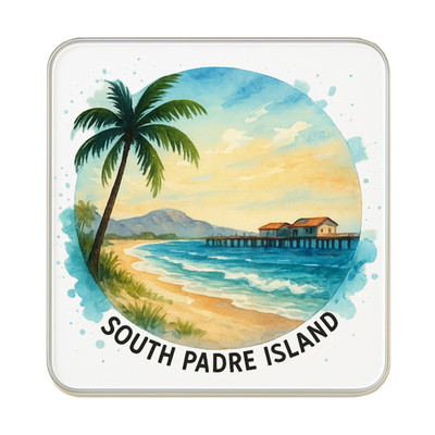 Calamita frigo South Padre Island, Texas USA: simpatico regalo souvenir da vi...