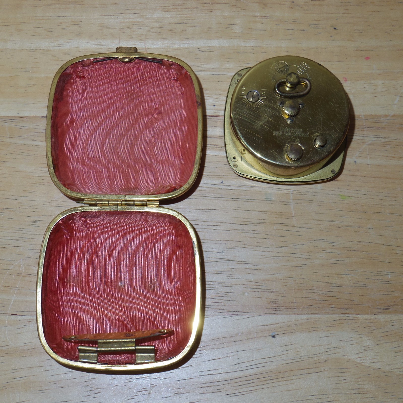 Vintage Bradley Seven Jewels Travel Alarm Clock Alarm Doesn't Work Doesn't Tick