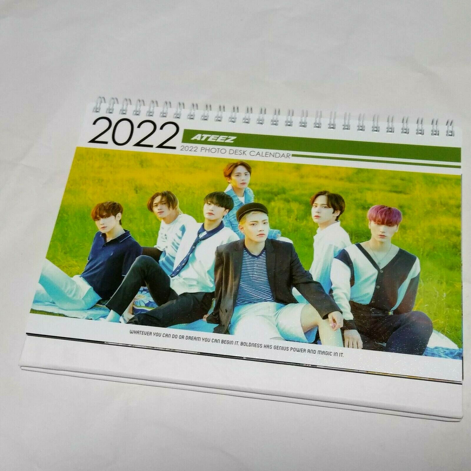 Ateez Photo Desk Calendar 2022 2023 Calender Sticker KPOP YUNHO SAN