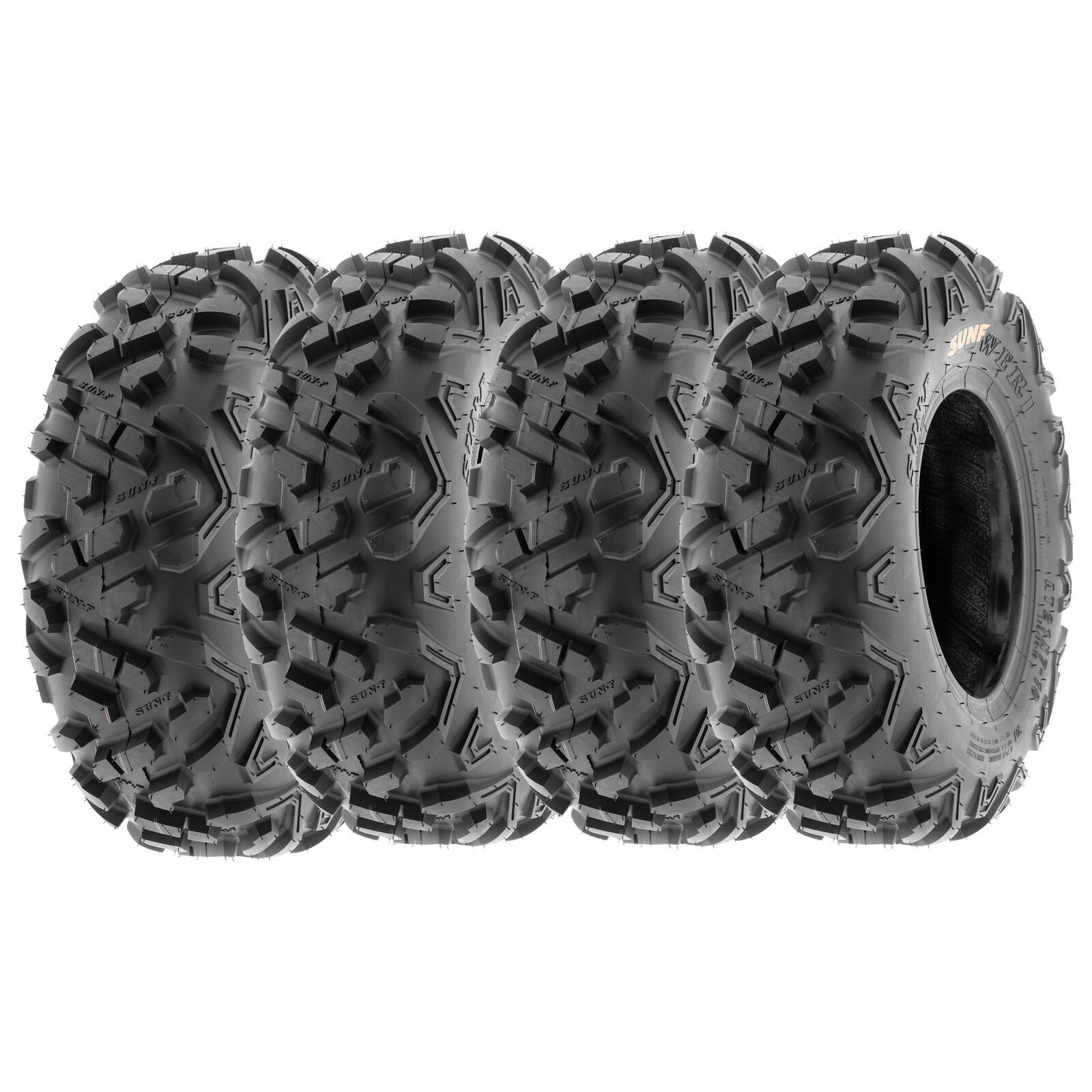 Set of 4, SunF 145/70-6 145x70-6 ATV Go-Kart Mini Bike Tires 6 Ply A051 14x6-6