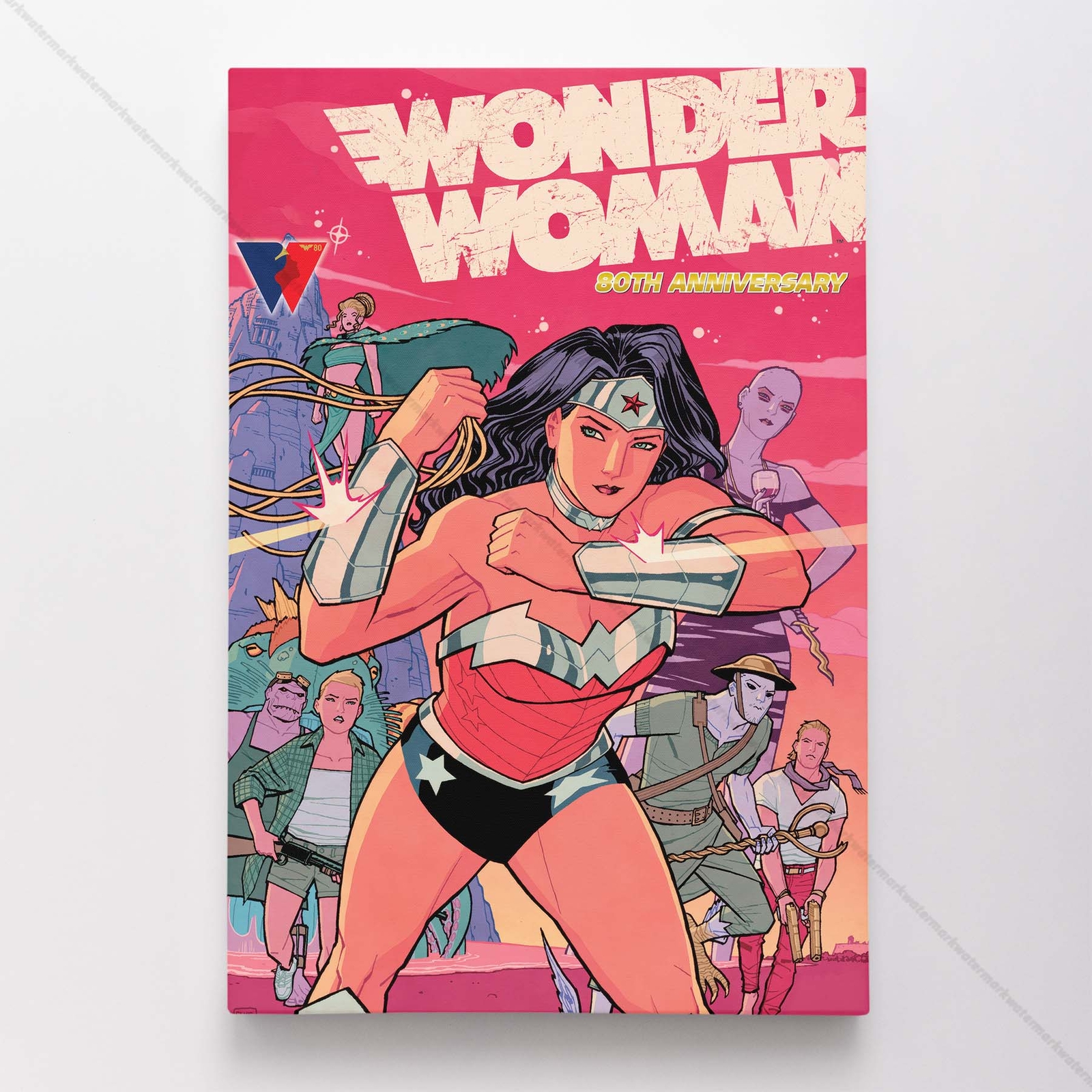 Wonder Woman Poster Canvas Justice League DC Comic Book Cover Art Print #23585