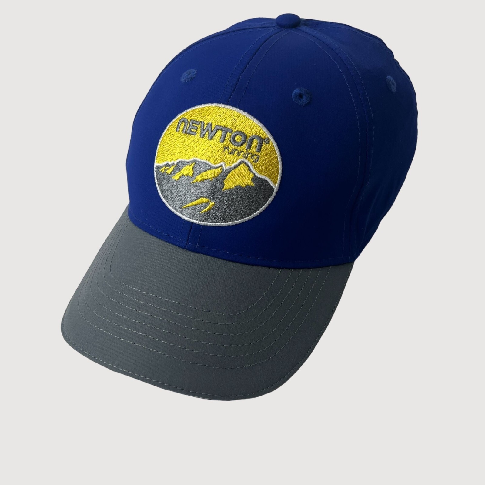 Headsweats Newton Running Hat, Blue, Adjustable Logo 6 Panel