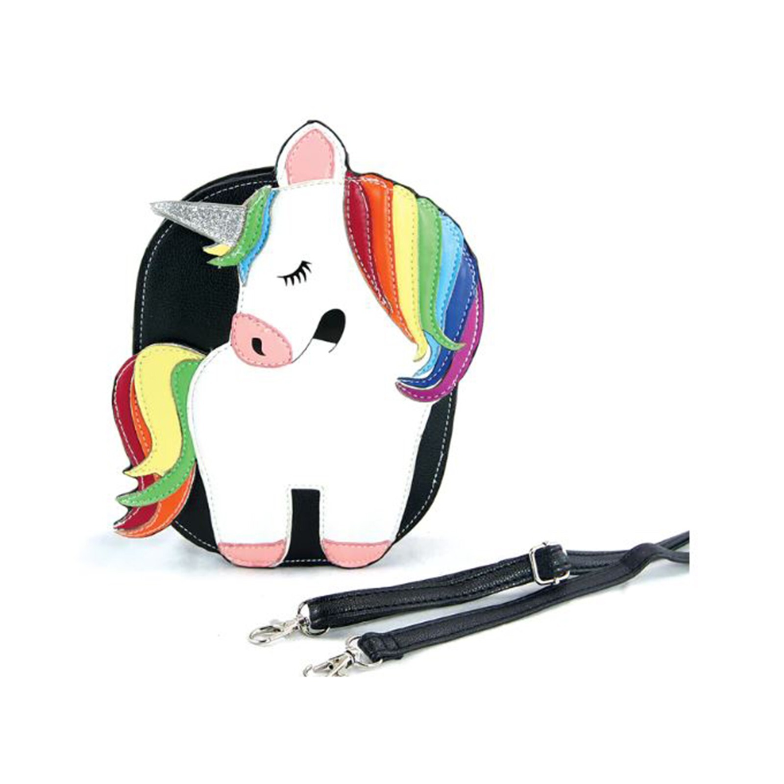 Виниловая сумка через плечо Comeco Rainbow Unicorn Crossbody НОВАЯ В НАЛИЧИИ
