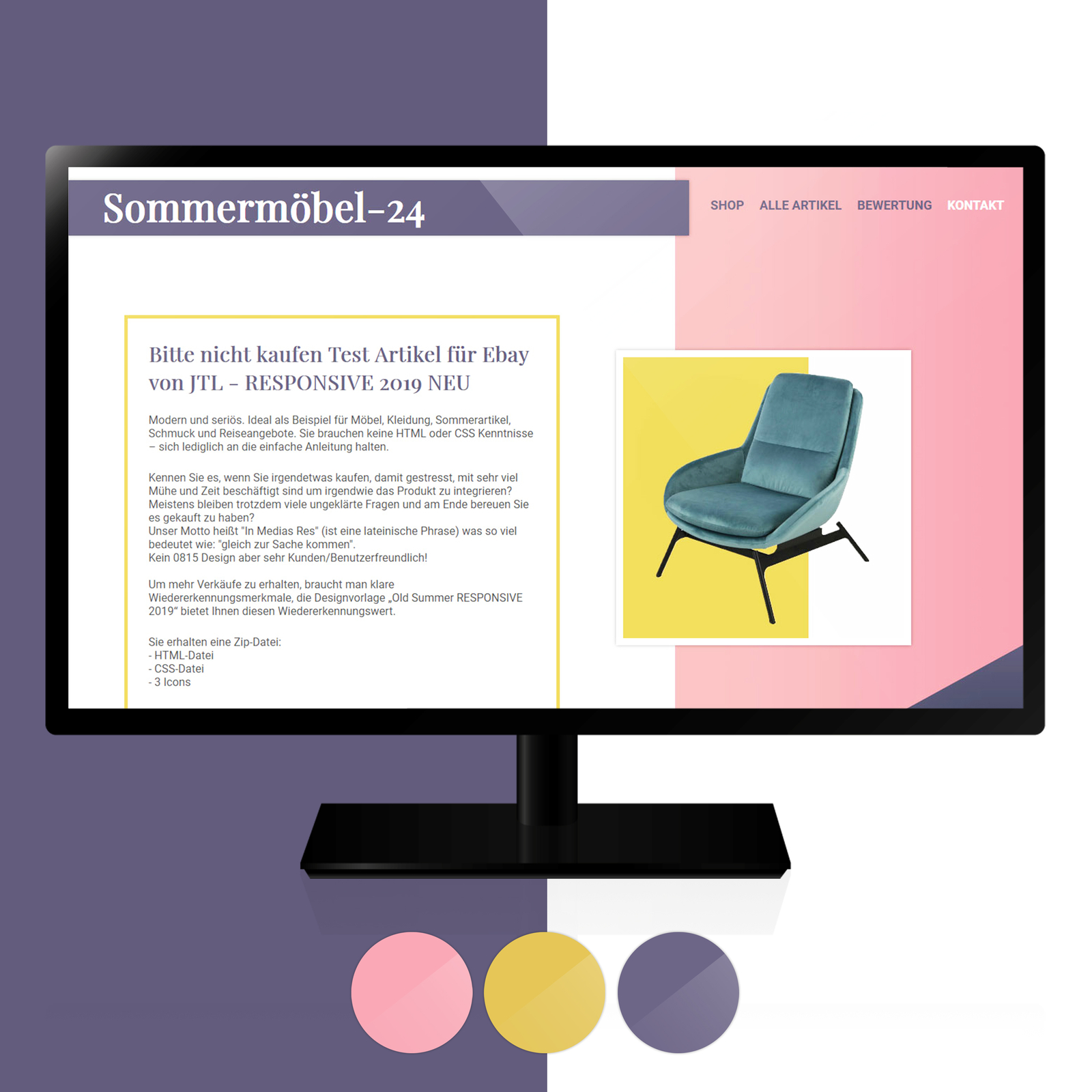 Details Zu Design Vorlage Eazyauction Jtl Ebay Auktionsvorlage Template Responsive 2019 Neu