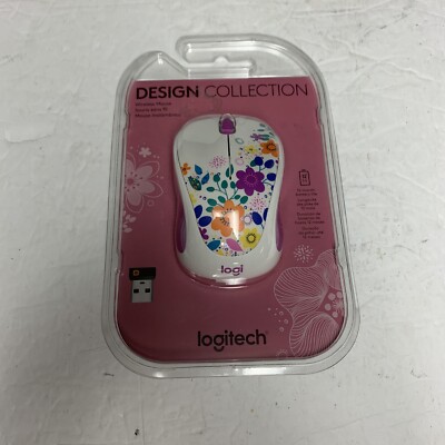 NEW Logitech Wireless Optical Ambidextrous Mouse USB Nano Receiver Spring Meadow
