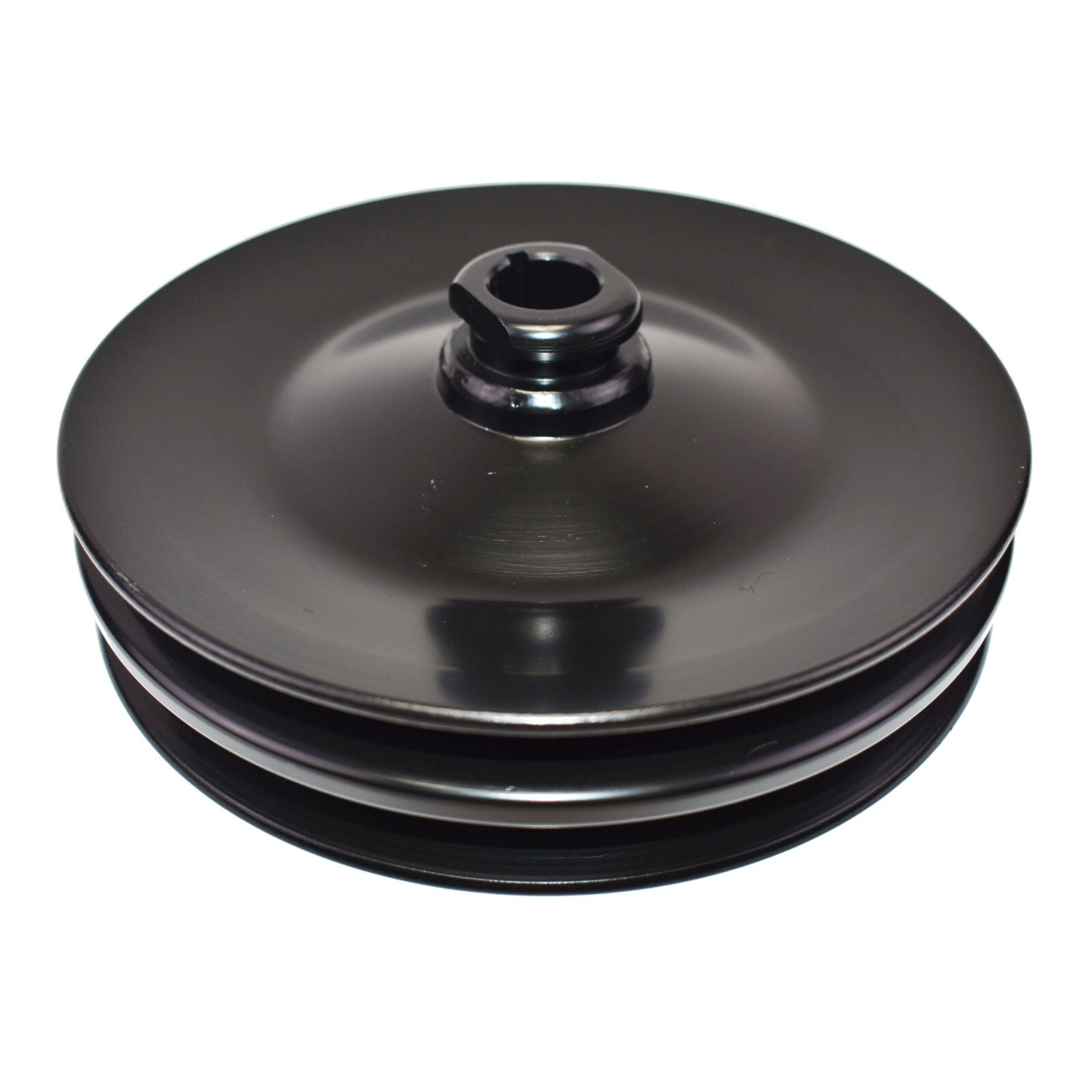 GM Saginaw Power Steering Pump DoubleGroove Steel Pulley (Black) eBay