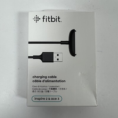 Fitbit Inspire 2 / Ace 3 Charging Cable - Black FB177RCC New And Sealed