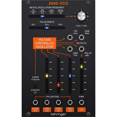 Behringer 2600 VCO Analog Voltage Controlled Oscillator Module for Eurorack
