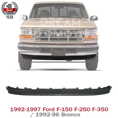 Front Bumper Lower Valance For 1992-1997 Ford F-250 F-350 / 1992-96 F-150 Bronco
