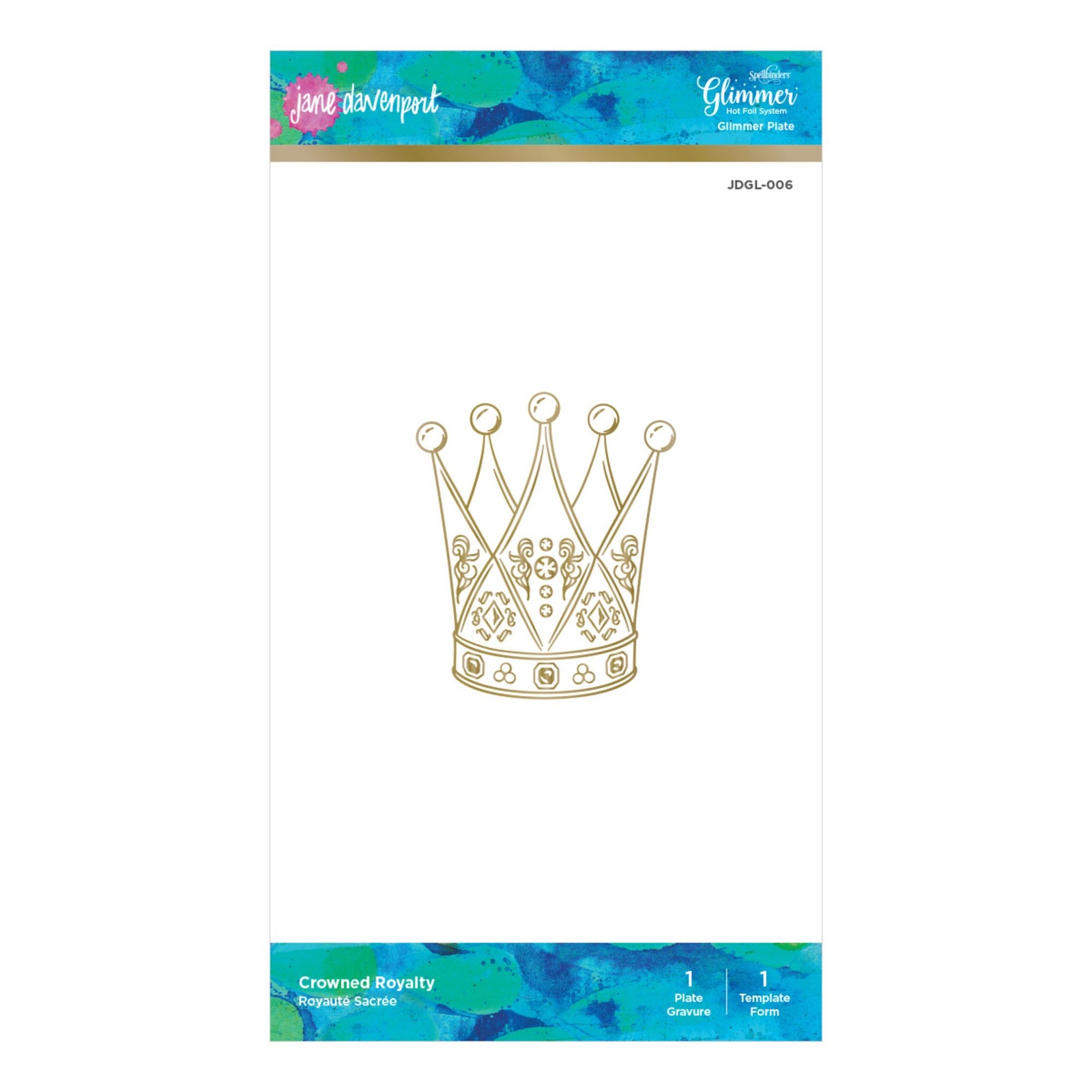 Spellbinders Glimmer Heißfolienstempel - Krone