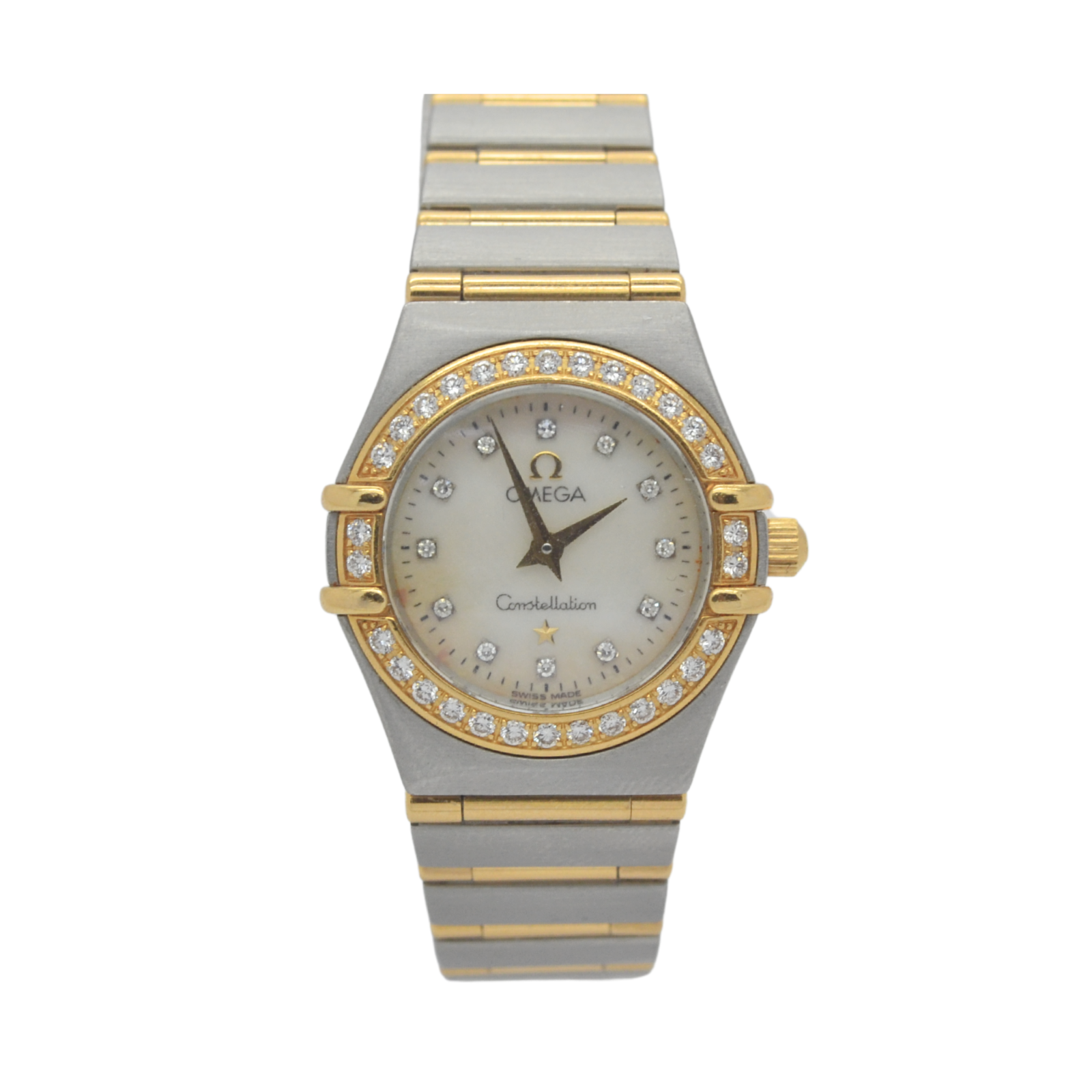 Omega Constellation 23mm Watch in 18K Stainless Steel/Yellow Omega Constellation 23mm Watch in 18K Stainless Steel/Yellow