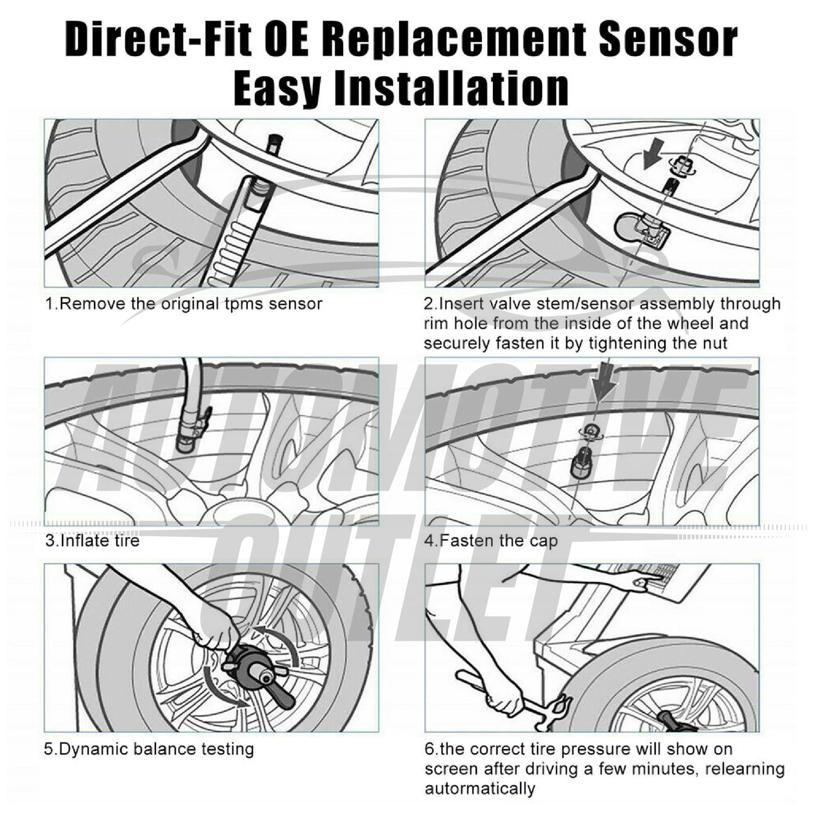 TPMS TYRE PRESSURE MONITORING SYSTEM SENSOR 315MHZ 13581558 FOR GMC CHEVY BUICK 15