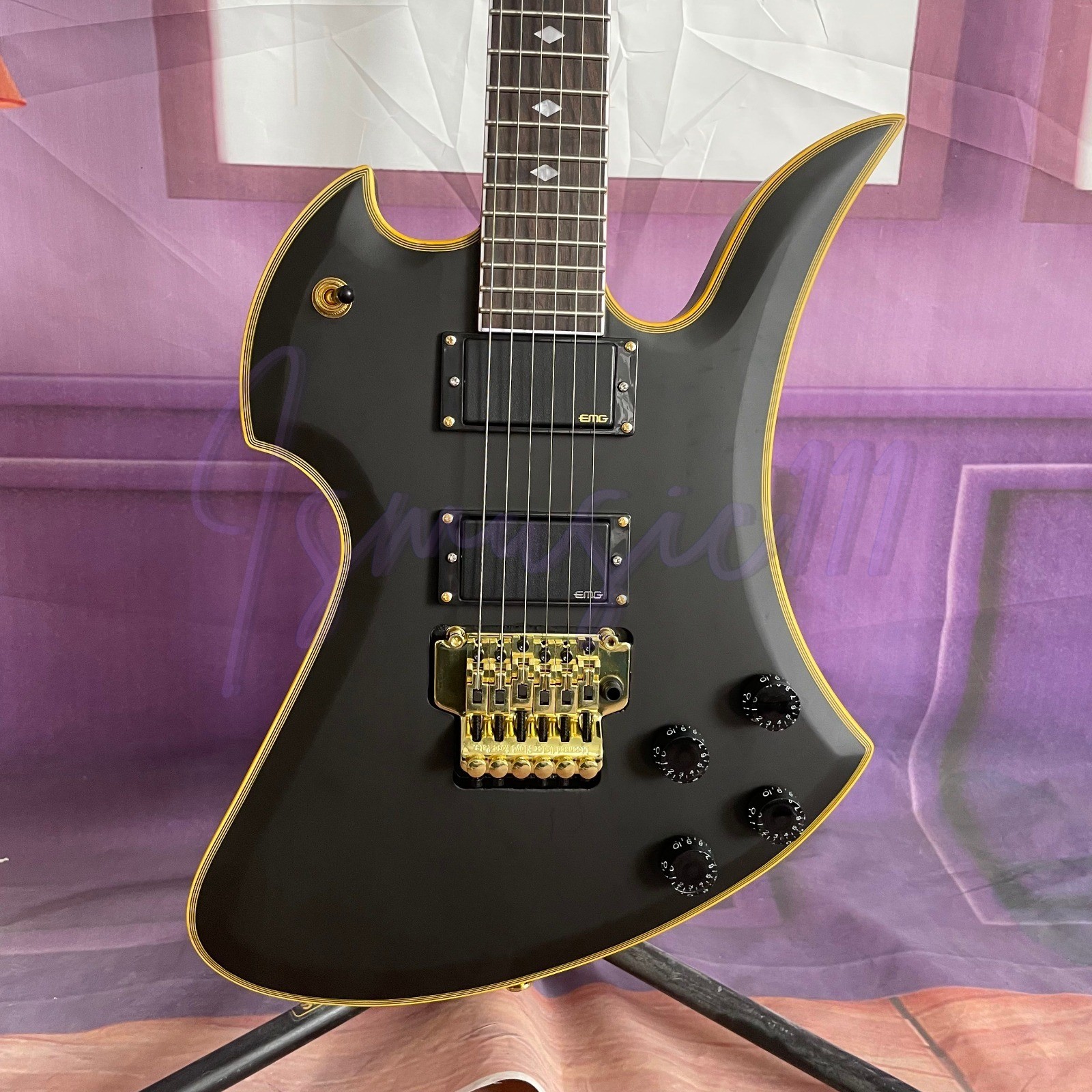 Custom BC Rich Mockingbird Electric Guitar Jake Pitts Black