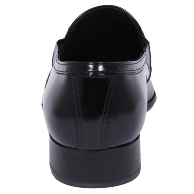 PRINCIPE DI MILANO 0890J MOCASSINO UOMO BLACK PRINCIPE DI MILANO BRUSHED SHOE LOAFER MAN